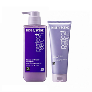 Mise en Scène - Perfect Serum - Magic Straight Duo (Shampoo 530ml + Tratamento 230ml)