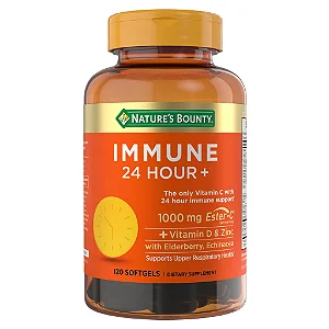 Nature's Bounty Immune 24 Hour +, 120 Softgels
