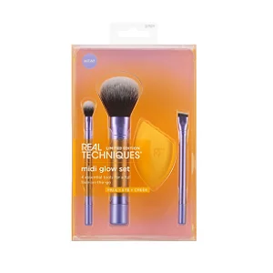 Kit Pincéis Real Techniques Midi Glow Set - Edição Limitada