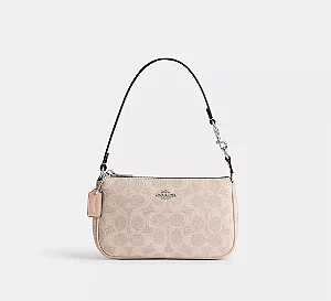 Bolsa Coach Nolita 19 In Signature Canvas - COR: Prata/Areia/Taupe