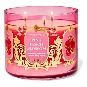 Vela Aromática 3 pavios Pink Peach Blossom Bath & Body Works