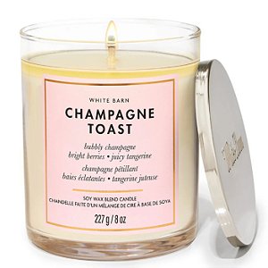 Vela Perfumada 1 Pavio Champagne Toast Bath & Body Works
