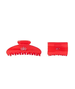 Kit presilhas Effortless Claw Clip - Bright Red (vermelha)