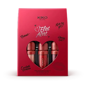 Kit miniatura Gloss Flirt Alert Kiko Milano - 3 unid
