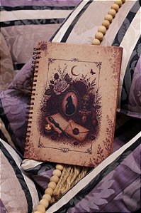 Caderno O gato do Camafeu de magias Encanntaria