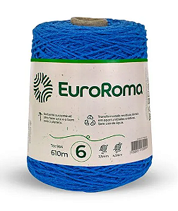 Barbante EuroRoma Azul Royal Nº 6 (610 Metros)