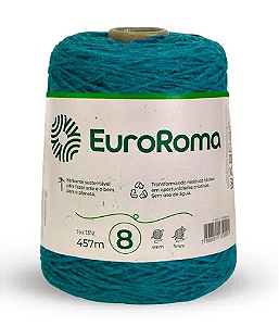 Barbante Euroroma Azul Petróleo Nº 8 (457 Metros)