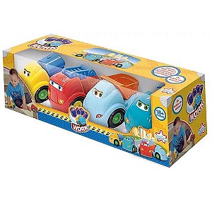 Kit 4 caminhões Coloridos Baby Work Brinquedo Big Star