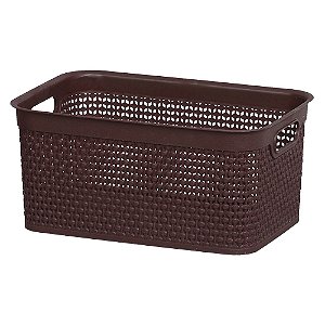 Caixa Naturalle Rattan 7,5 Litros Tabaco