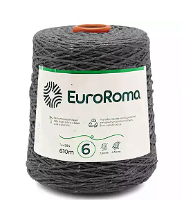 Barbante EuroRoma Chumbo Nº 6 (610 Metros)