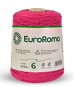 Barbante EuroRoma Pink Nº 6 (610 Metros)