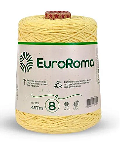 Barbante Euroroma Amarelo Bebe Nº 8 (457 Metros)