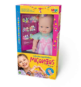 Boneca Sapekinha Miçangas Milk