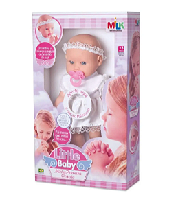 Boneca Little Baby - Minha Primeira Oração Reza O Pai Nosso