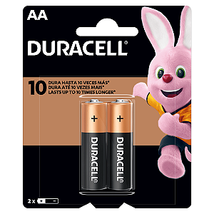 Pilha Alcalina AA Duracell - 2 Unidades