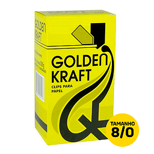 Clips 8/0 Galvanizado Golden Kraft CAIXA C/170 500G