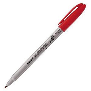 Marcador Permanente para CD/DVD Vermelho 2.0mm Pilot