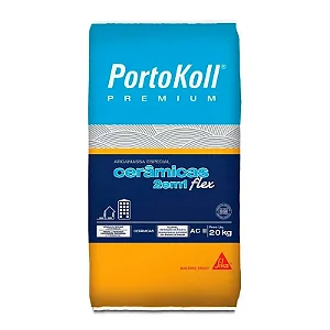 Argamassa Colante  Flex 2 em 1 cinza Portokoll Premium 20kg