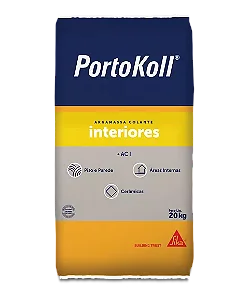 Argamassa colante do tipo ACI cinza 20KG Portokoll