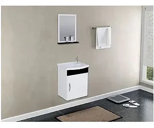 KIT SIENA SUSPENSO 1 PORTA 39cm PRETO RORATO