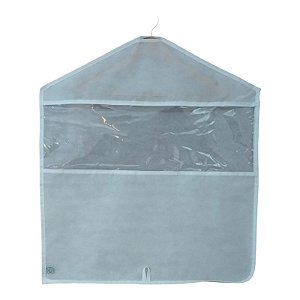 Capa Protetora Casaquinho Em Tnt e Visor Pvc Cristal 80x60cm Branco