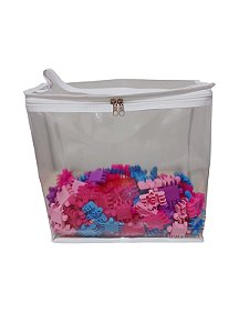 Organizador De Brinquedo Pvc Transparente 30x15x30cm