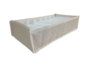 Colmeia Organizadora Gaveta Fitness Matelassê 40x20x10cm Marfim