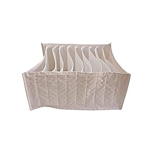 Colmeia Organizadora Gaveta Calças e Bermudas Matelassê 40x28x20cm Marfim