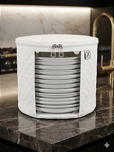Organizador Protetor De Prato e Louça 20cm Branco