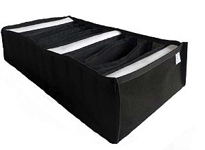 Colmeia Organizadora Gaveta Adulto Tnt Estruturada 40x14x10cm Preta