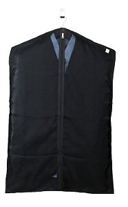 Capa Protetora Para Terno Tnt e Organza 95x60cm Preto
