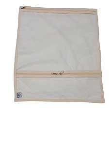 Organizador  Viagem  Look Do Dia Em Microfibra Offwhite 47x37cm