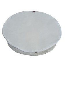 Organizador Jogo Americano Redondo Tnt E Pvc  40x08cm Branco
