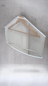 Capa Protetora Ombro Toda Em Organza 54x34cm Branca