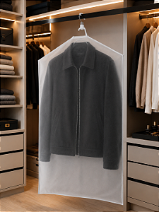 Capa Para Casaquinho / Blazer Toda Em Tnt 80x60cm Branca