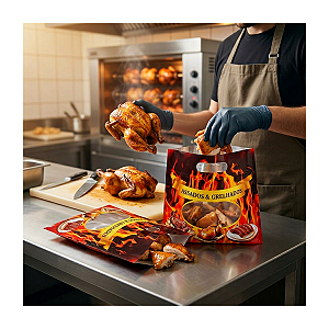 Embalagem Térmica Para Frango Assado e Demais Grelhados - 1000 Unidades