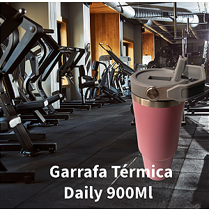 Garrafa Térmica Copo Daily 900ml Inox Rosa - Companhia Perfeita na Academia e em Qualquer Lugar!