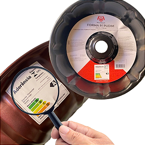 Forma Para Pudim Bolo Mousse Antiaderente Marrom 24x7,8cm