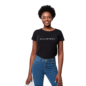 Camiseta Algodão Feminina - SMILE