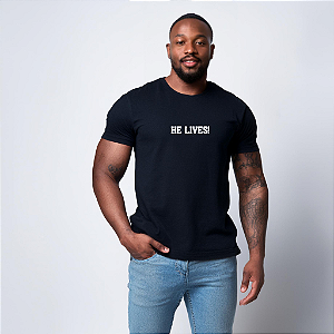 Camiseta Algodão Masculina - HE LIVES