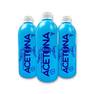 Kit Removedor De Esmalte A Base De Acetona Monaly 500ml 3 unidades