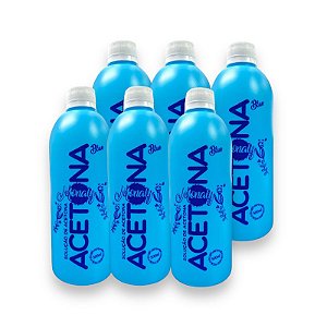 Kit Removedor De Esmalte A Base De Acetona Monaly 500ml 6 unidades