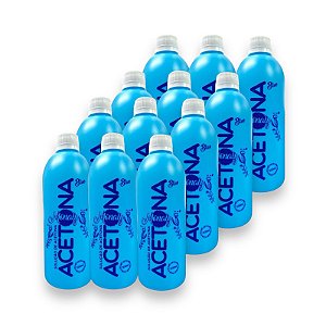 Kit Removedor De Esmalte A Base De Acetona Monaly 500ml 12 unidades