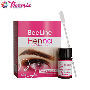 Henna Sobrancelhas Bee Line 1,5g Alta Fixação cores - Bee Line