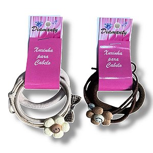 Kit 6 Xuxinhas para cabelo