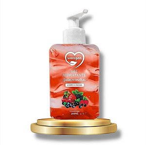 Gel Hidratante Para o Corpo e Virilha 300ml Frutas vermelhas SouVegan