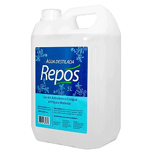 Água Desmineralizada Radiador Repos 4,9 Litros – 100% Segura para Equipamentos | Não Inflamável