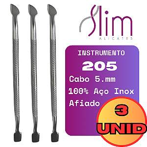 Kit 3 und Espátula Dupla para Cutícula instrumento 205