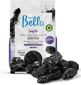 Cera Confete Elástica Negra Depil Bella 1 Kg
