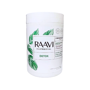 Raavi Creme de Massagem Detox 1kg | Ação Desintoxicante | Chá Verde + Arnica